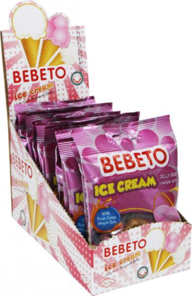 Цукерка жувальна BEBETO Ice Cream Морозиво 80г