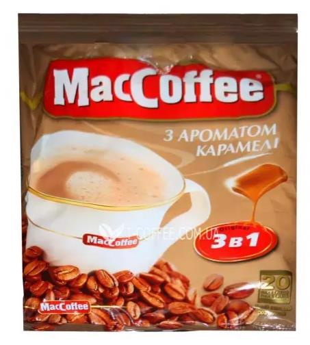 Напій кавовий MACCOFFEE Карамель 3в1 18г (20)