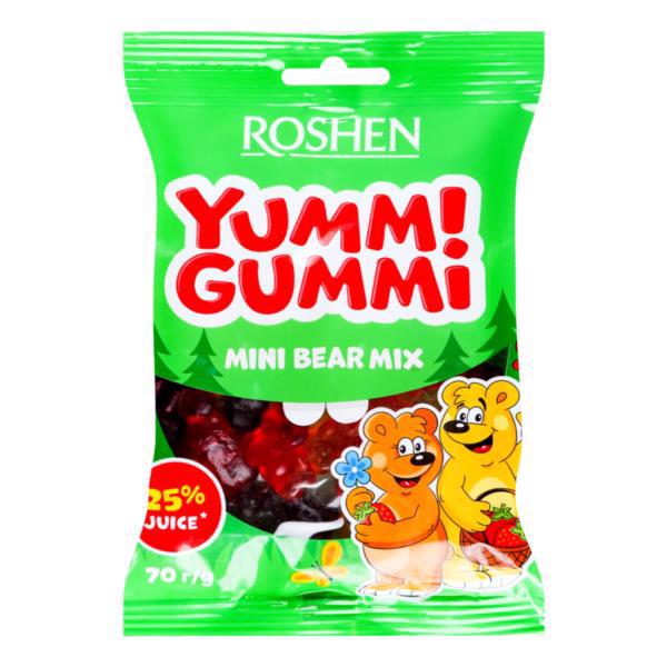 Цукерки желейні ROSHEN Yummi Gummi Mini Bear Mix 70г