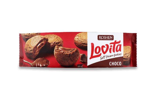 Печенье ROSHEN Lovita Soft Cream Cookies choco 127г