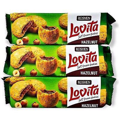 Печиво ROSHEN Lovita Soft Cream Cookies hazelnut 127г
