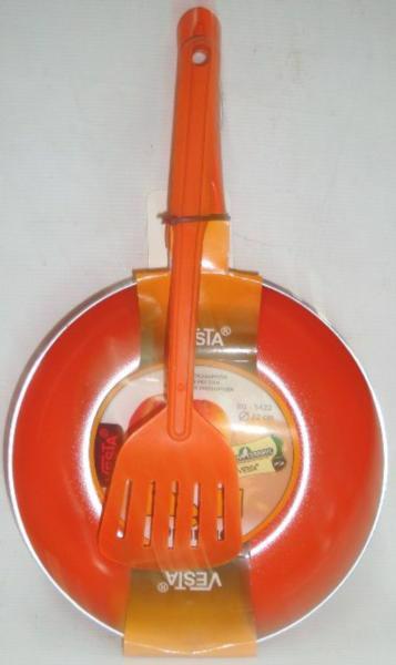 Сковорода 22см VESTA с лопаткой BG-5422