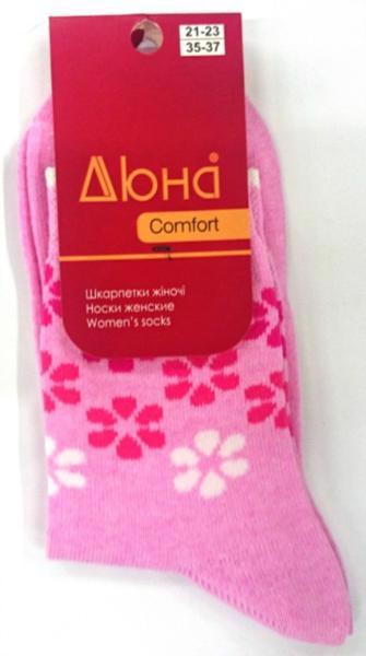 Шкарпетки жіночі ДЮНА 3В-321 р.21-23 рожеві/сір.рожеві