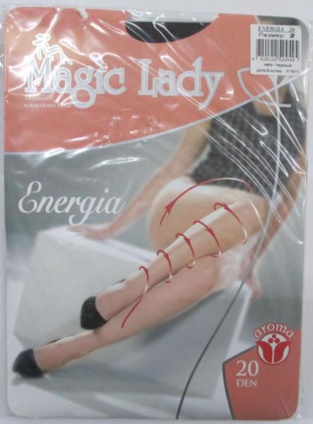 Колготы женские MAGIC LADY Energia 20 den 2 черн.