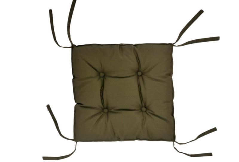 Подушка на стул DOTINEM Color 40*40см с ушками хаки 213109