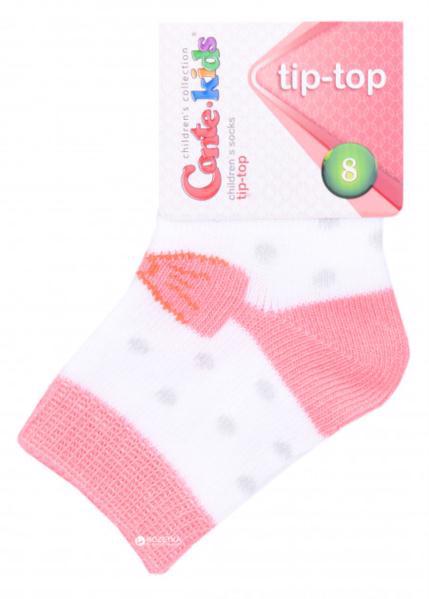 Шкарпетки дитячі CONTE Tip-Top 5С-11СП р.10 біло-коралові