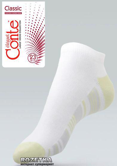 Шкарпетки жіночі CONTE Classic 7С-34СП 066 р.23 біло-салатові