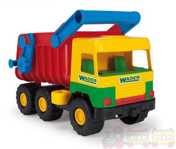 Игрушка пласт. WADER Middle truck Машинка самосвал 39222