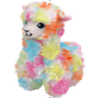 Іграшка м'яка TY Beanie Babies Різнобарвна лама "Lola" 15см 41217