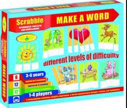 Гра настільна КФІ "Scrabble. Make a word" англ. /коробка/