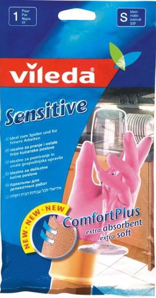 Перчатки хозяйств. VILEDA Sensitive ComfortPlus латексные в ассорт.