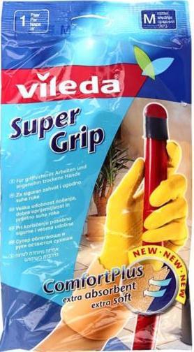 Перчатки хозяйств. VILEDA Super Grip латексные в ассорт.