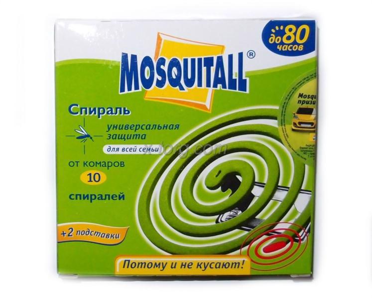 Спирали от комаров MOSQUITALL Универсальная защита 10шт