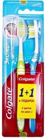 Зубная щетка COLGATE Массажер 1+1 (средняя) 2шт