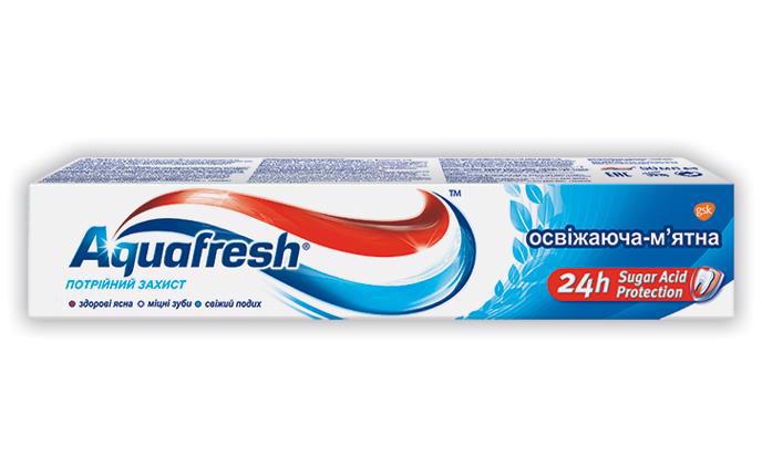 Зубная паста AQUAFRESH 3 Освежающе-мятная 50мл