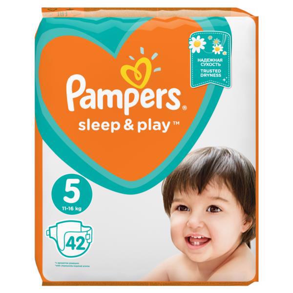 Підгузки PAMPERS Sleep&Play (5) Junior 11-18кг 42шт