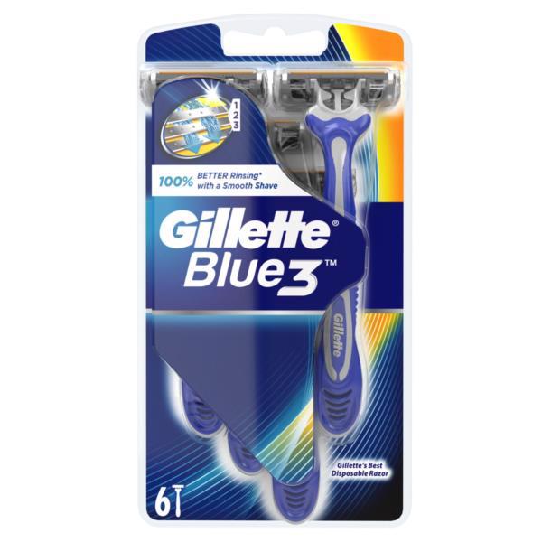 Станок д/бритья однораз. GILLETTE Blue 3 (6шт)