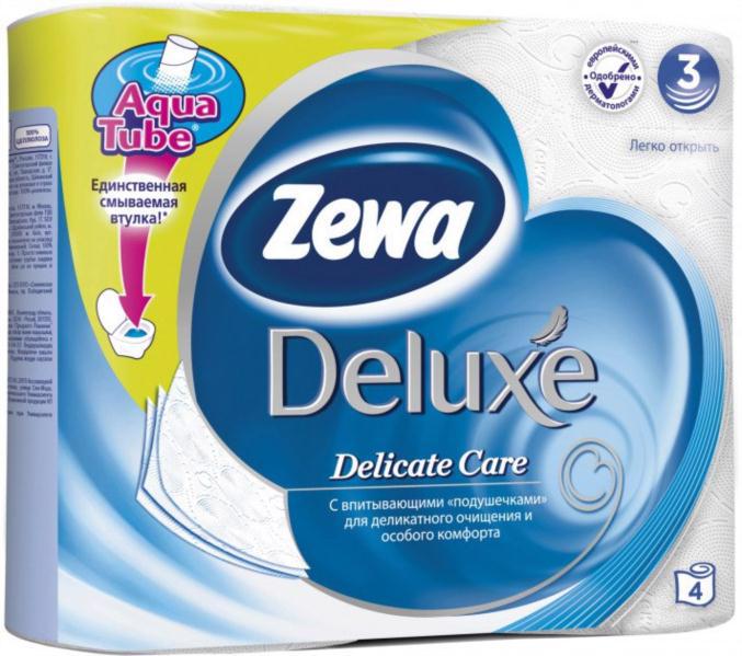 Папір туалетний ZEWA Deluxe Delicate Care 3-х шар. 4рул.