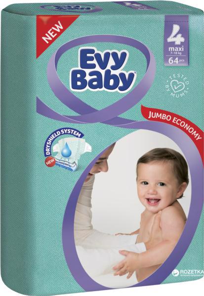 Підгузки EVY BABY Elastic Jumbo (4) Maxi 7-18кг 64шт