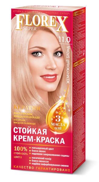 Крем-фарба д/волосся FLOREX Super 11.0 перловий блонд