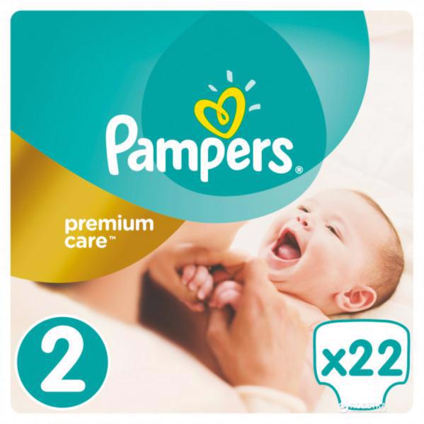 Підгузки PAMPERS Premium Care (2) Newborn 3-6кг 22шт