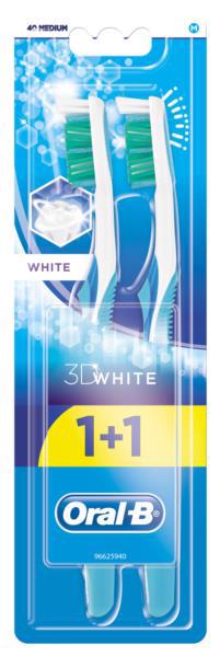 Зубна щітка ORAL-B 3D White Відбілювання (середня)