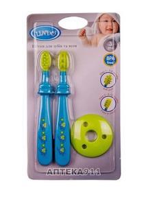 Зубна щітка LINDO для дітей (3-12м) (суперм'яка) 2шт Pk 072