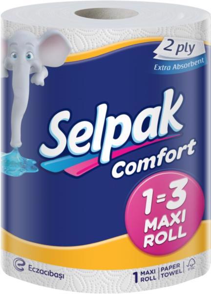 Рушник папер. SELPAK Comfort Maxi 2-х сл. 1рул.