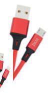Кабель USB TECRO MU-0100RD USB/microUSB 1.0м червон.