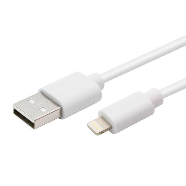 Кабель USB 2E 2E-CCLPVC-1MWT USB/Lightning White 1.0м