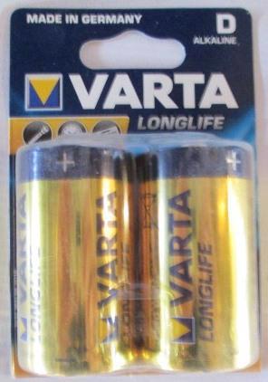 Батарейка VARTA LR20 MN1300 D4120 (2шт блістер) 4008496525348