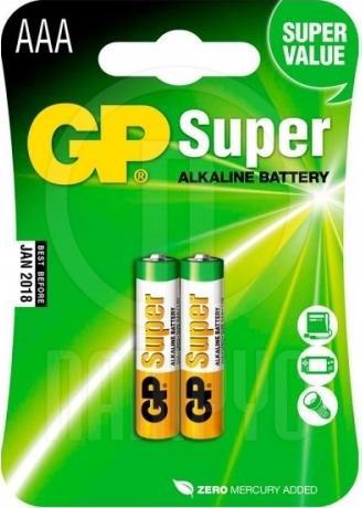 Батарейка GP Super Alkaline LR03 AAA 24A-U2 (2шт блістер) 0041