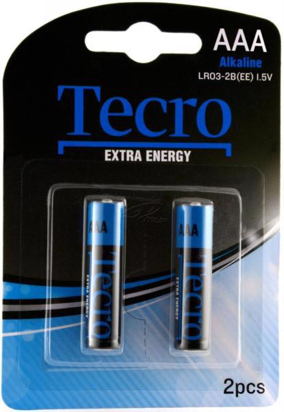 Батарейка TECRO Alkaline LR03-2B(EE) AAA (2шт блістер) 6691