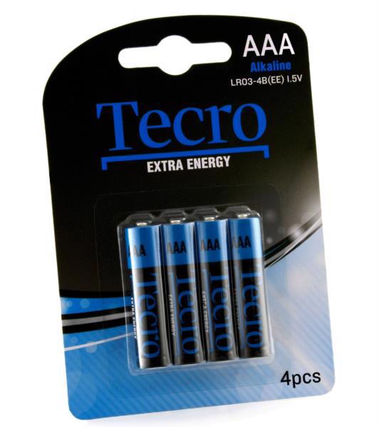 Батарейка TECRO Alkaline LR03-4B(EE) AAA (4шт блистер) 6714