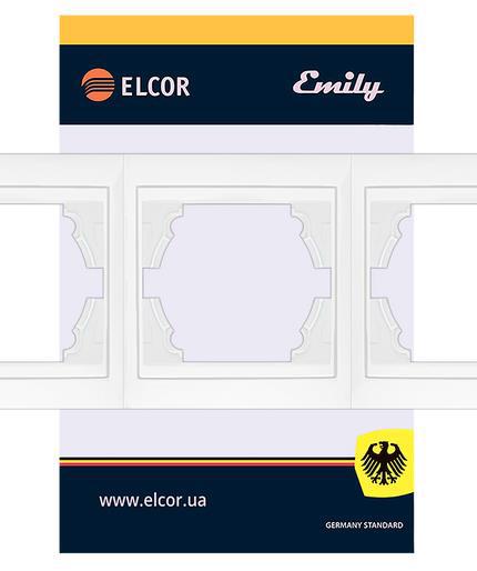 Рамка 3-я гор. ELCOR Emily 9215-83 бел.