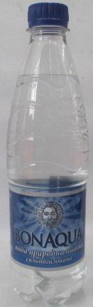 Вода газована мінеральна БонАква  0,5л