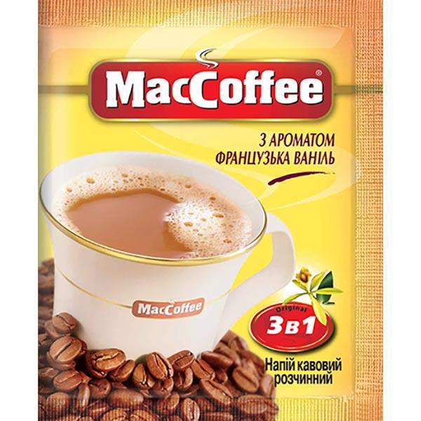 Напій кавовий MACCOFFEE Французька ваніль 3в1 18г (20)