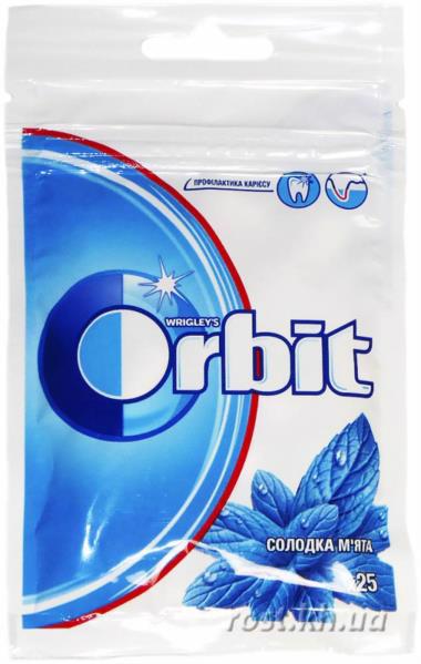 Гумка жувальна ORBIT Bags Sweet Mint 25шт