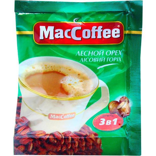 Напій кавовий MACCOFFEE Лісовий горіх 3в1 18г (20)