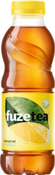 Напиток безалкогольный FUZETEA Чай черный Лимон 0.5л