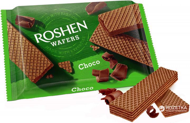 Вафлі ROSHEN Wafers шоколад 72г