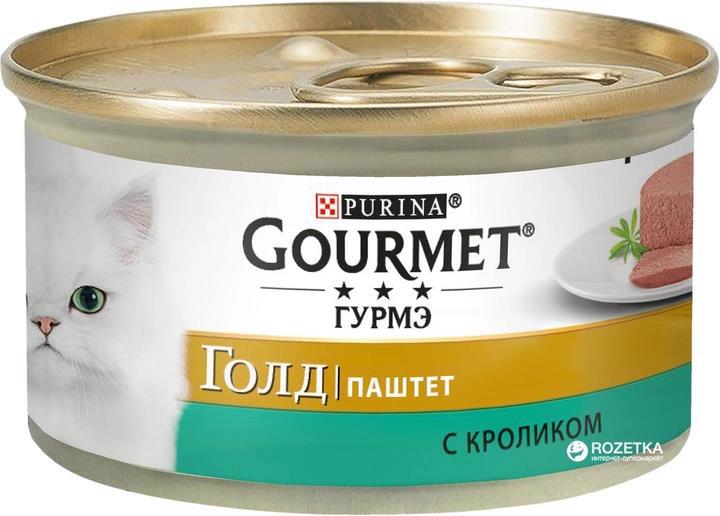 Корм д/котов влажный PURINA Gourmet Gold паштет с кроликом 85г 6