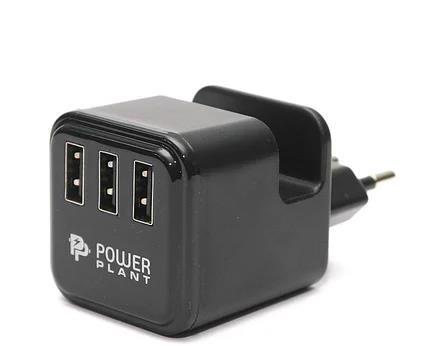 Пристрій заряд. POWERPLANT W-360 3*USB 3400mA