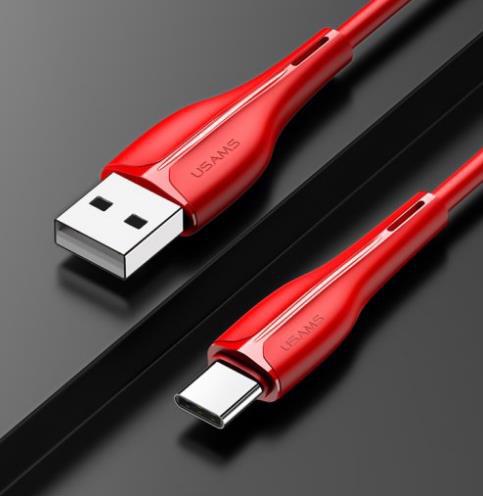 Кабель USB USAMS Type-C U38 2A 1.0m Red