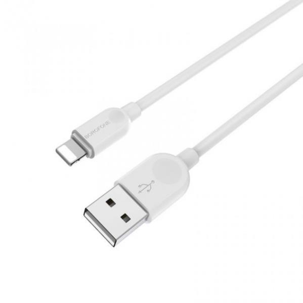 Кабель USB BOROFONE BX14 Lightning 1m White