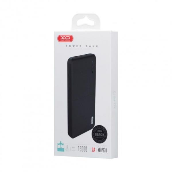 Акумулятор мобільний XO PB70 13000mAh Black