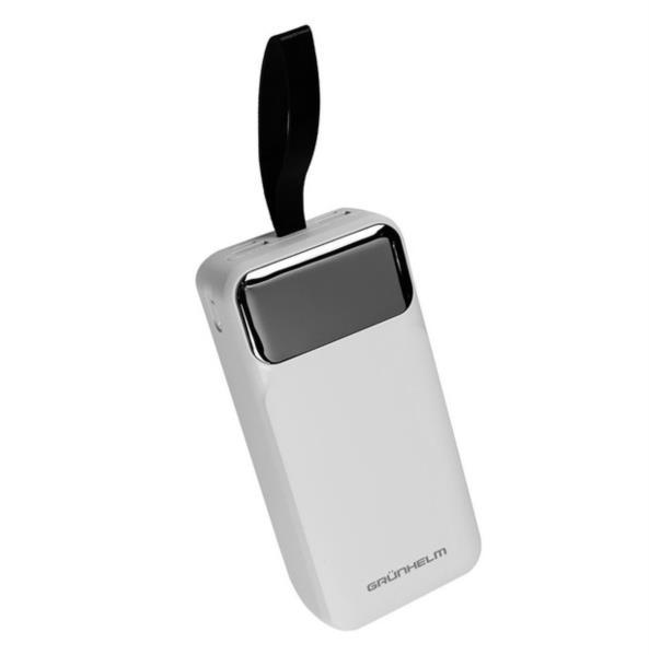 Акумулятор мобільний GRUNHELM GP-30WQC 30000mAh QC 22.5W White