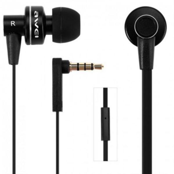 Навушники AWEI ES900i Wired Earphones Black