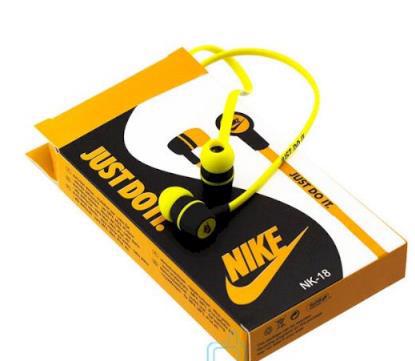 Наушники NIKE nk-a09s earphone yellow