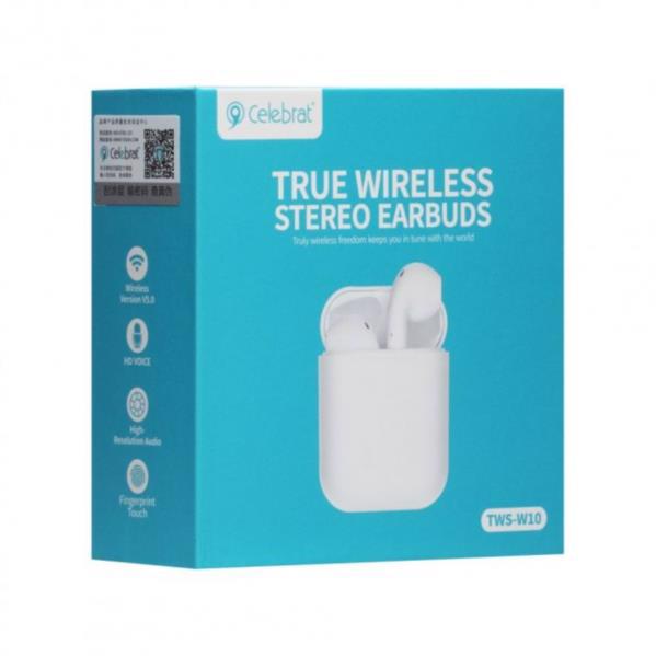 Навушники CELEBRAT TWS-W10 Bluetooth White